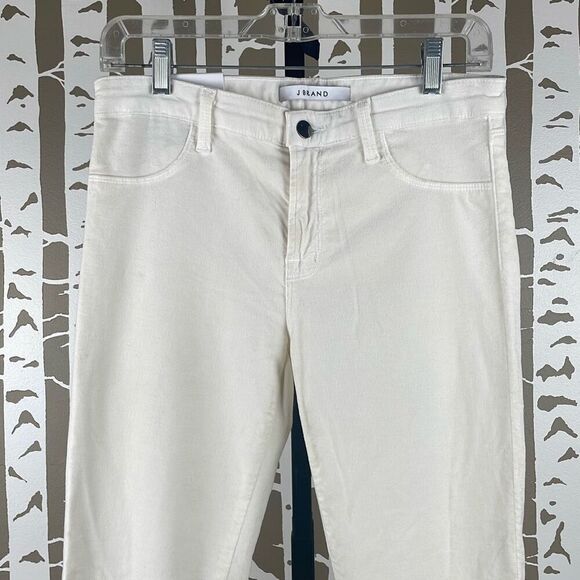 NEW J Brand Super Skinny Mid-Rise Velvet Jean Pearl 29 - Picture 3 of 10